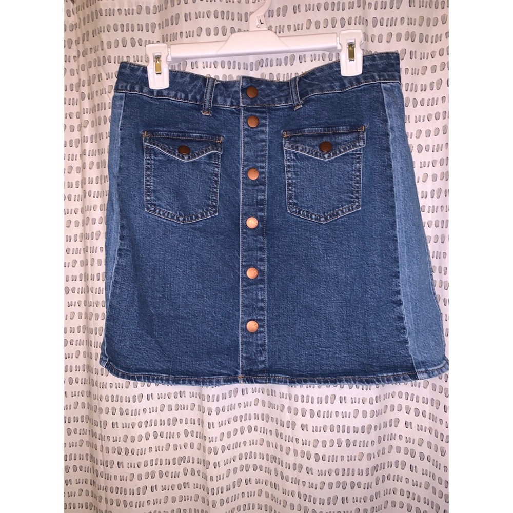 Madewell Snap Denim Skirt